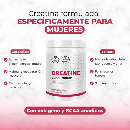 Creatina Monohidratada para mujeres
